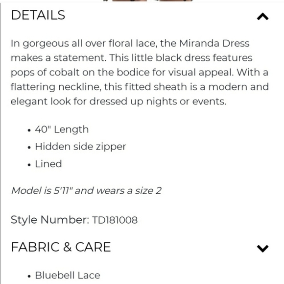 Trina Turk Miranda Blue Black Guipure Lace Sheath Cocktail Dress Size 2 New - Picture 14 of 14